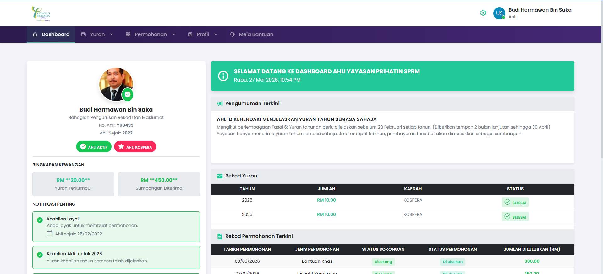 Portal Yayasan Prihatin SPRM